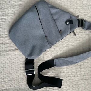 Gray Sling Bag